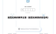 踏雪无痕的聊天记录（踏雪无痕真的存在吗）