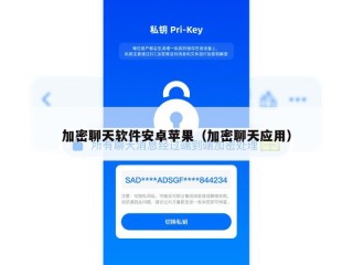 加密聊天软件安卓苹果（加密聊天应用）