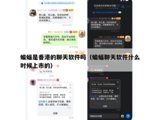 蝙蝠是香港的聊天软件吗（蝙蝠聊天软件什么时候上市的）