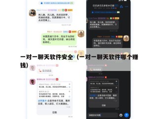 一对一聊天软件安全（一对一聊天软件哪个赚钱）