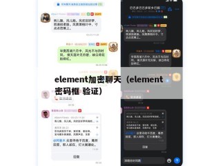 element加密聊天（element 密码框 验证）