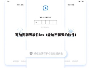 可加密聊天软件ios（能加密聊天的软件）