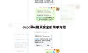 cupcake聊天安全的简单介绍