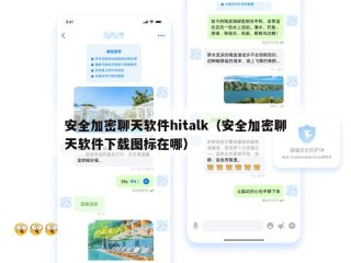 安全加密聊天软件hitalk（安全加密聊天软件下载图标在哪）