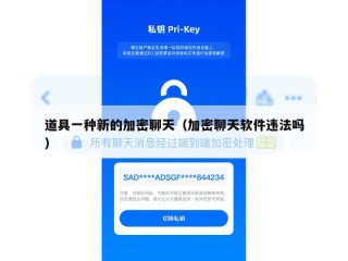 道具一种新的加密聊天（加密聊天软件违法吗）