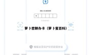 萝卜密聊办卡（萝卜蜜百科）