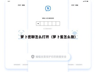 萝卜密聊怎么打开（萝卜蜜怎么做）