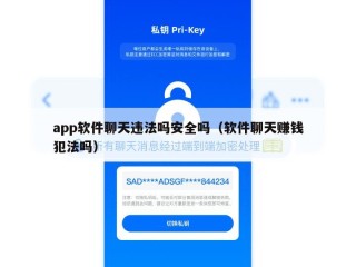 app软件聊天违法吗安全吗（软件聊天赚钱犯法吗）