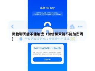 微信聊天能不能加密（微信聊天能不能加密码）