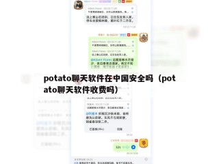 potato聊天软件在中国安全吗（potato聊天软件收费吗）