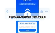 微信聊天怎么用表情加密（微信表情秘密）