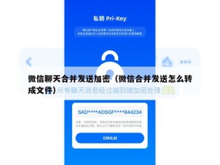 微信聊天合并发送加密（微信合并发送怎么转成文件）