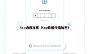 tcp通讯加密（tcp数据传输加密）