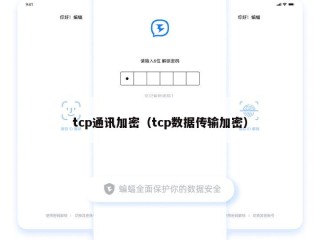 tcp通讯加密（tcp数据传输加密）