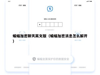 蝙蝠加密聊天英文版（蝙蝠加密消息怎么解开）