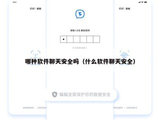 哪种软件聊天安全吗（什么软件聊天安全）