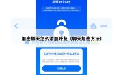 加密聊天怎么添加好友（聊天加密方法）