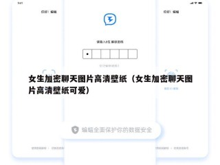 女生加密聊天图片高清壁纸（女生加密聊天图片高清壁纸可爱）