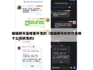 蝙蝠聊天是哪里开发的（蝙蝠聊天的软件是哪个公司研发的）