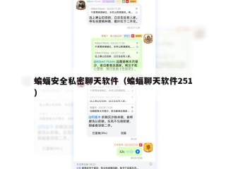 蝙蝠安全私密聊天软件（蝙蝠聊天软件251）