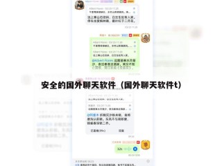 安全的国外聊天软件（国外聊天软件t）