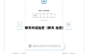 聊天对话加密（聊天 加密）