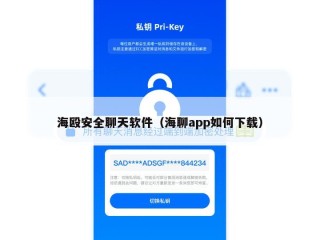 海殴安全聊天软件（海聊app如何下载）