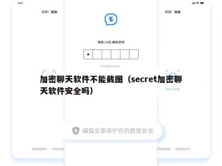 加密聊天软件不能截图（secret加密聊天软件安全吗）
