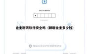 金主聊天软件安全吗（聊聊金主多少钱）