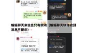 蝙蝠聊天来信息只有震动（蝙蝠聊天软件收到消息不提示）