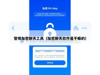 警惕加密聊天工具（加密聊天软件是干嘛的）