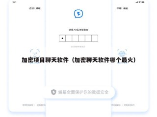 加密项目聊天软件（加密聊天软件哪个最火）