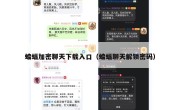 蝙蝠加密聊天下载入口（蝙蝠聊天解锁密码）