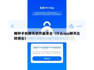哪种手机聊天软件最安全（什么app聊天比较安全）