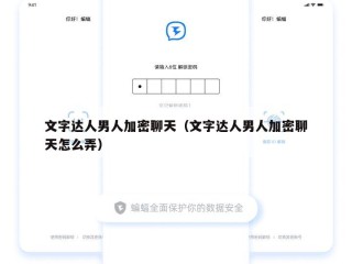 文字达人男人加密聊天（文字达人男人加密聊天怎么弄）