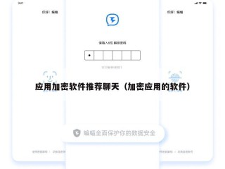 应用加密软件推荐聊天（加密应用的软件）