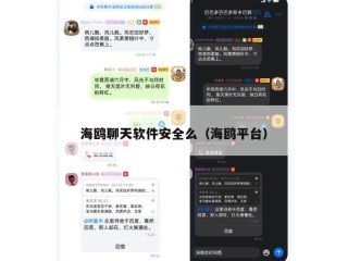 海鸥聊天软件安全么（海鸥平台）