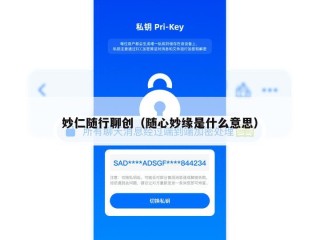 妙仁随行聊创（随心妙缘是什么意思）