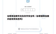 谷歌微信聊天交友软件安全吗（谷歌版微信国内能收到消息吗）