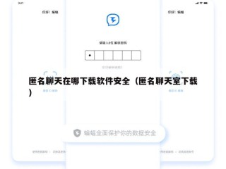 匿名聊天在哪下载软件安全（匿名聊天室下载）