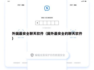 外国最安全聊天软件（国外最安全的聊天软件）