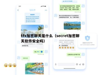tfx加密聊天是什么（secret加密聊天软件安全吗）