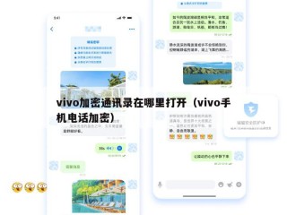 vivo加密通讯录在哪里打开（vivo手机电话加密）