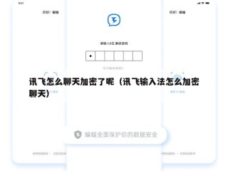 讯飞怎么聊天加密了呢（讯飞输入法怎么加密聊天）