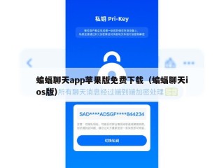 蝙蝠聊天app苹果版免费下载（蝙蝠聊天ios版）