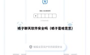 哨子聊天软件安全吗（哨子是啥意思）