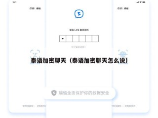 泰语加密聊天（泰语加密聊天怎么说）