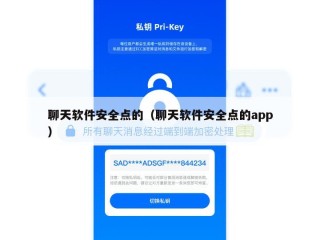 聊天软件安全点的（聊天软件安全点的app）