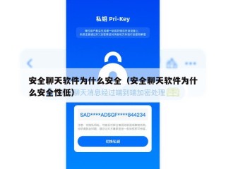 安全聊天软件为什么安全（安全聊天软件为什么安全性低）