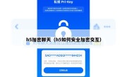 h5加密聊天（h5如何安全加密交互）
